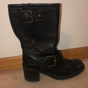 Ash Distressed Combat Boots